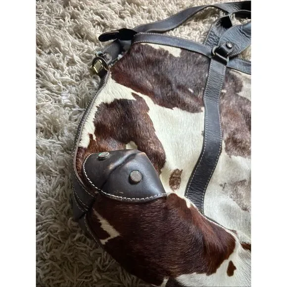 Cavalcanti Cowhide Leather Made in Italy Large tote duffel bag - Picture 6 of 16